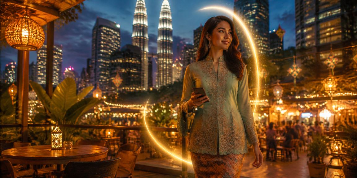 Pengguna mengakses pertaruhan badminton melalui telefon pintar semasa Hari Raya di Kuala Lumpur